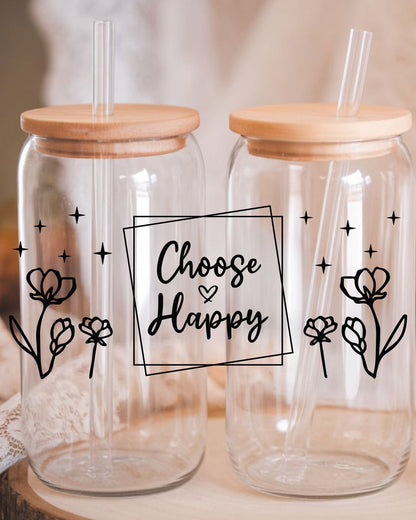 Choose Happy Bible Verse UV DTF Decals