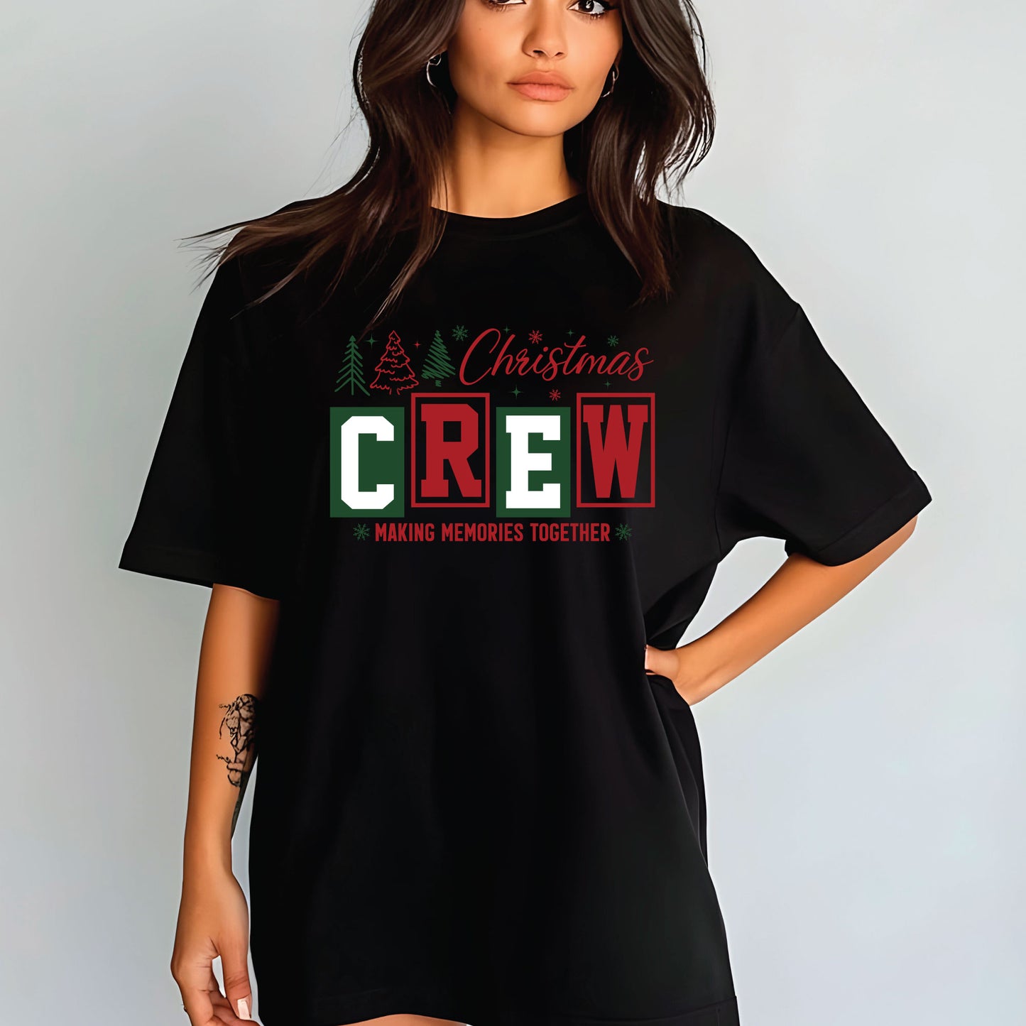 Christmas Crew Family Matching T Shirts