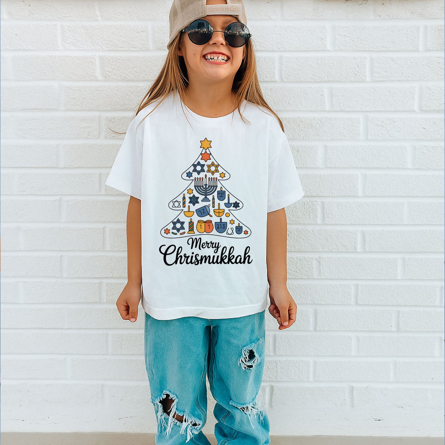 Merry Chrismukkah Shirt, Jewish Sweatshirt, Holiday Hanukkah Shirt, Hanukkah Gift, Religious Shirt for Jewish Tees