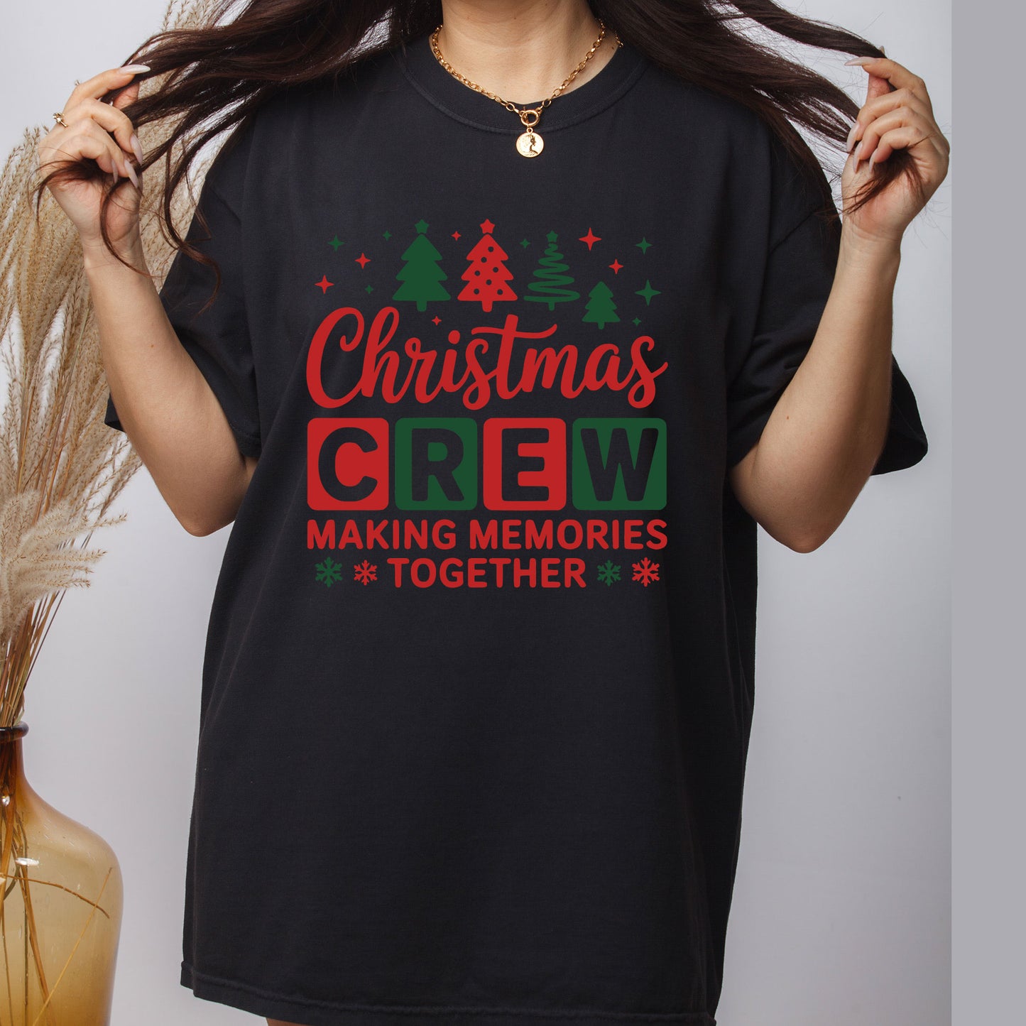 Christmas Crew Premade Gang Sheet DTF Transfer Ready to Press, Holiday Christmas Squad Heat Transfer Designs, Iron on Transfers For Shirts