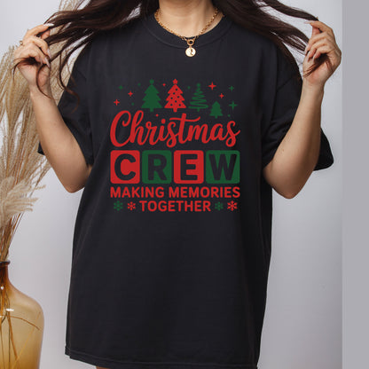 Christmas Crew Premade Gang Sheet DTF Transfer Ready to Press, Holiday Christmas Squad Heat Transfer Designs, Iron on Transfers For Shirts