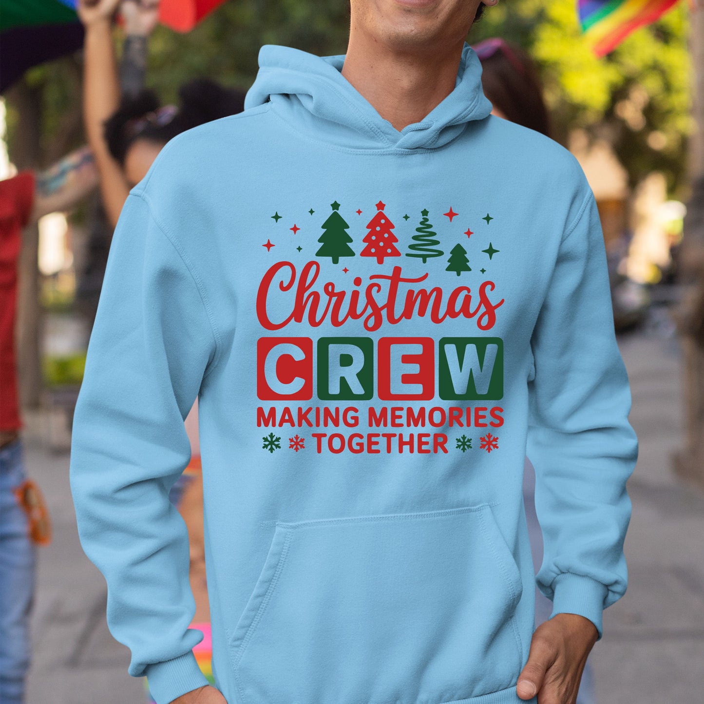 Christmas Crew Premade Gang Sheet DTF Transfer Ready to Press, Holiday Christmas Squad Heat Transfer Designs, Iron on Transfers For Shirts