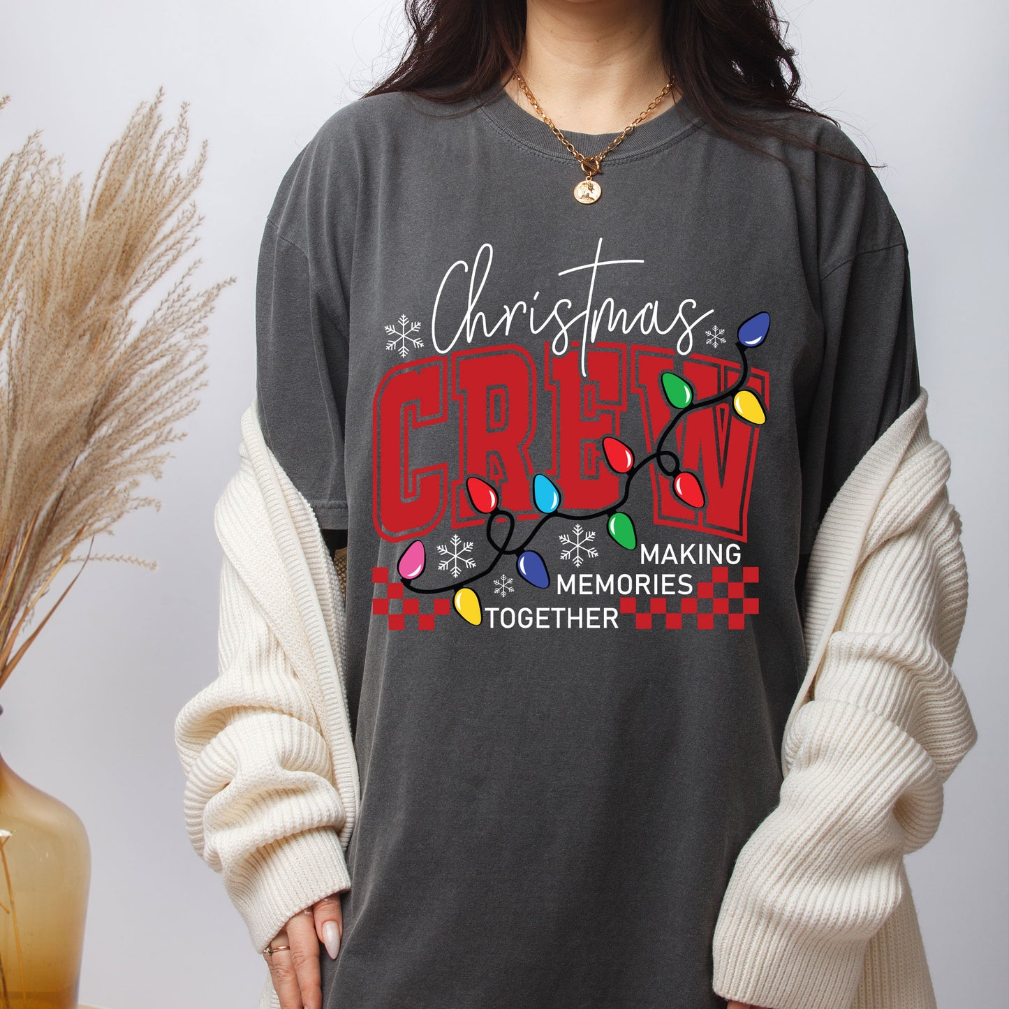 Christmas Crew Premade Gang Sheet DTF Transfer Ready to Press, Holiday Christmas Squad Heat Transfer Designs, Iron on Transfers For Shirts