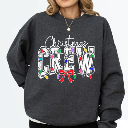 Christmas Crew Premade Gang Sheet DTF Transfer Ready to Press, Holiday Christmas Squad Heat Transfer Designs, Iron on Transfers For Shirts
