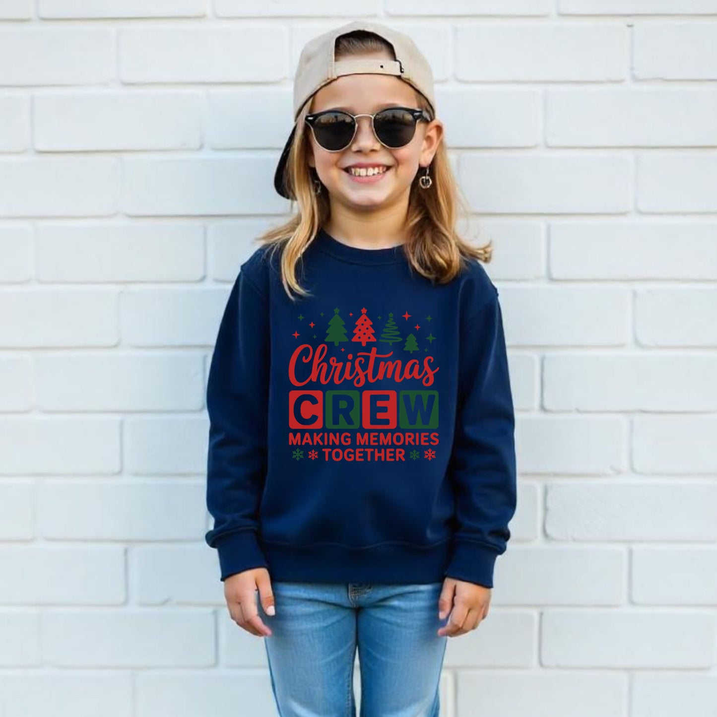 Christmas Crew Premade Gang Sheet DTF Transfer Ready to Press, Holiday Christmas Squad Heat Transfer Designs, Iron on Transfers For Shirts