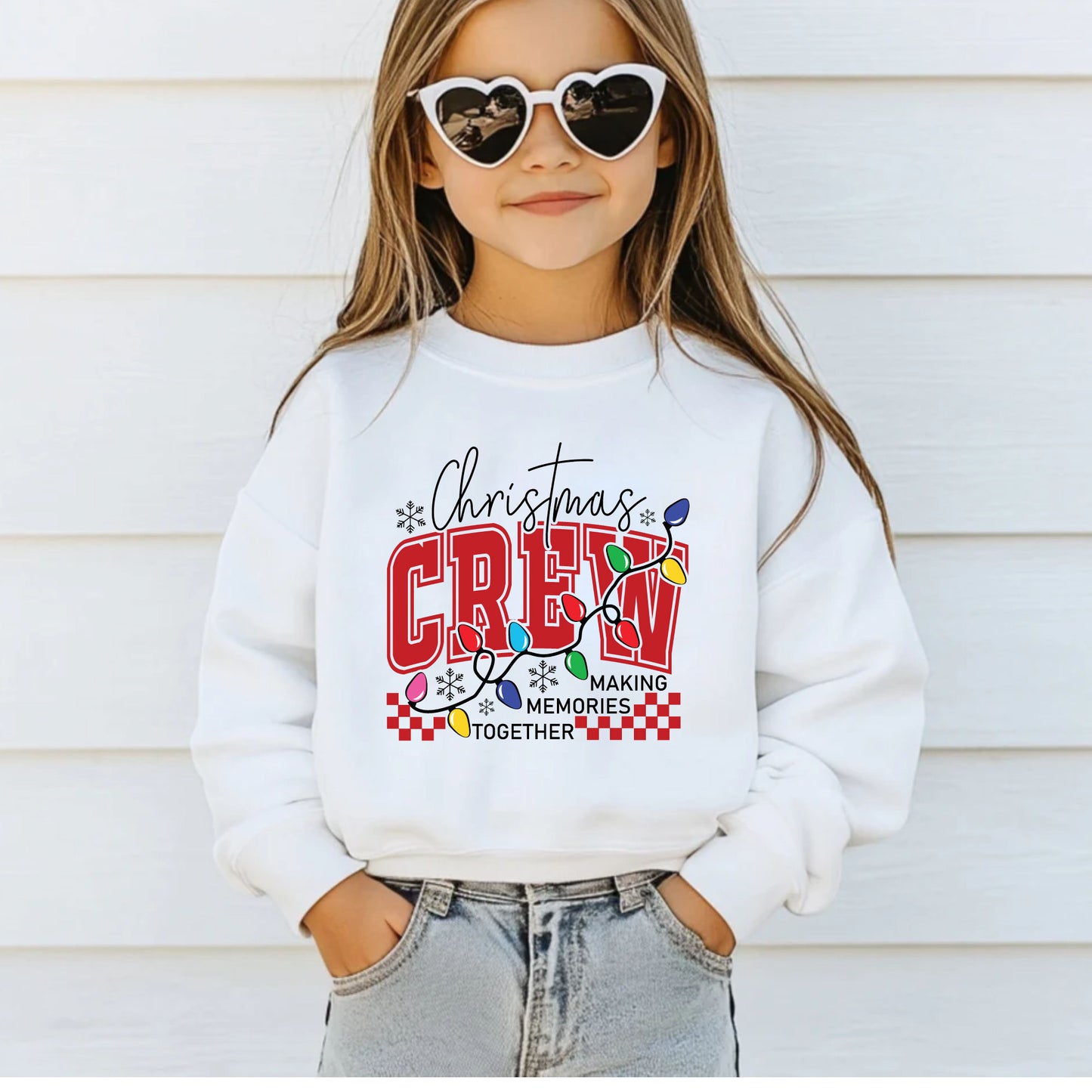 Christmas Crew Premade Gang Sheet DTF Transfer Ready to Press, Holiday Christmas Squad Heat Transfer Designs, Iron on Transfers For Shirts