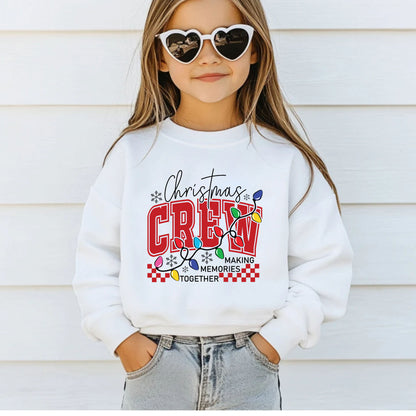 Christmas Crew Premade Gang Sheet DTF Transfer Ready to Press, Holiday Christmas Squad Heat Transfer Designs, Iron on Transfers For Shirts