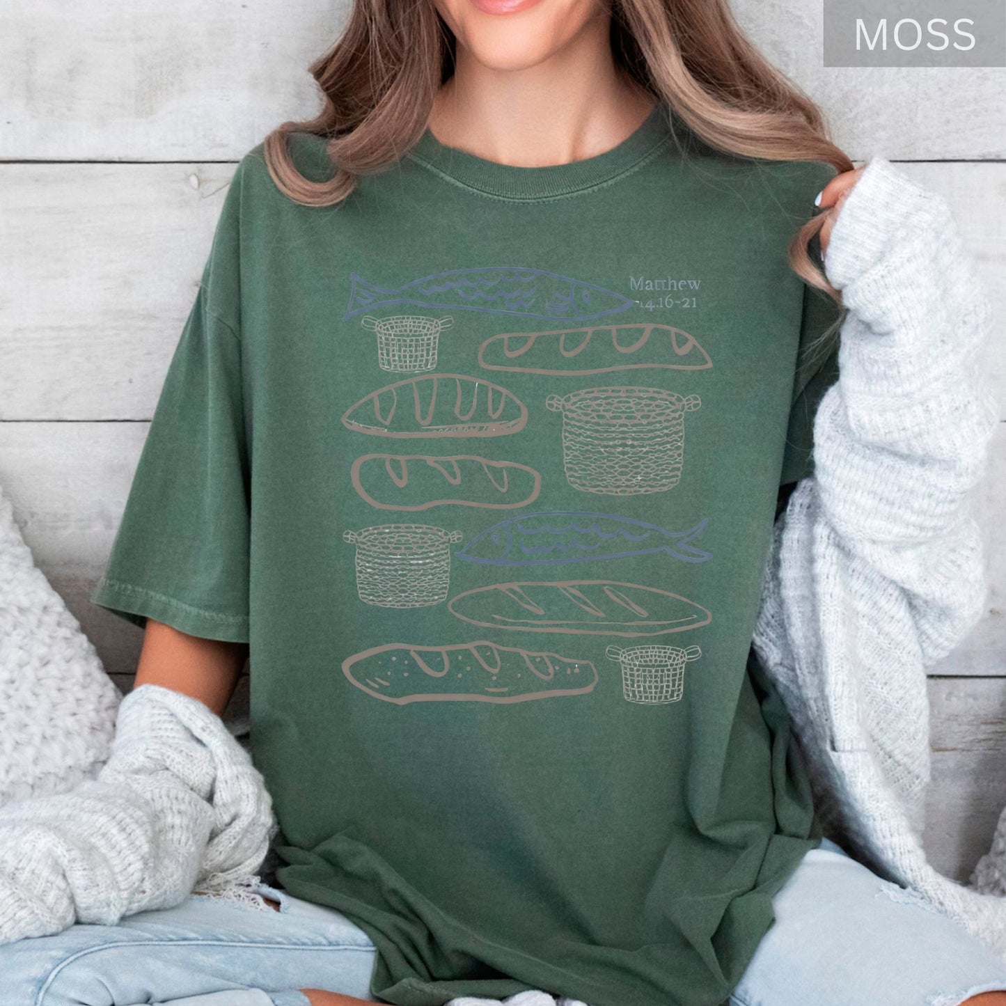 Christian Apparel Comfort Colors® Shirt Jesus Boho Bible Verse Religious Christian Merch Women Gift Tees Retro Jesus Lover Shirts