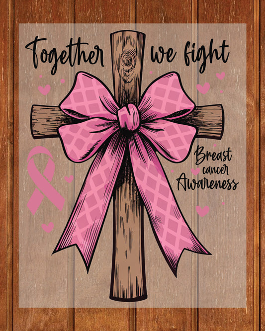 Christian Breast Cancer DTF Transfer