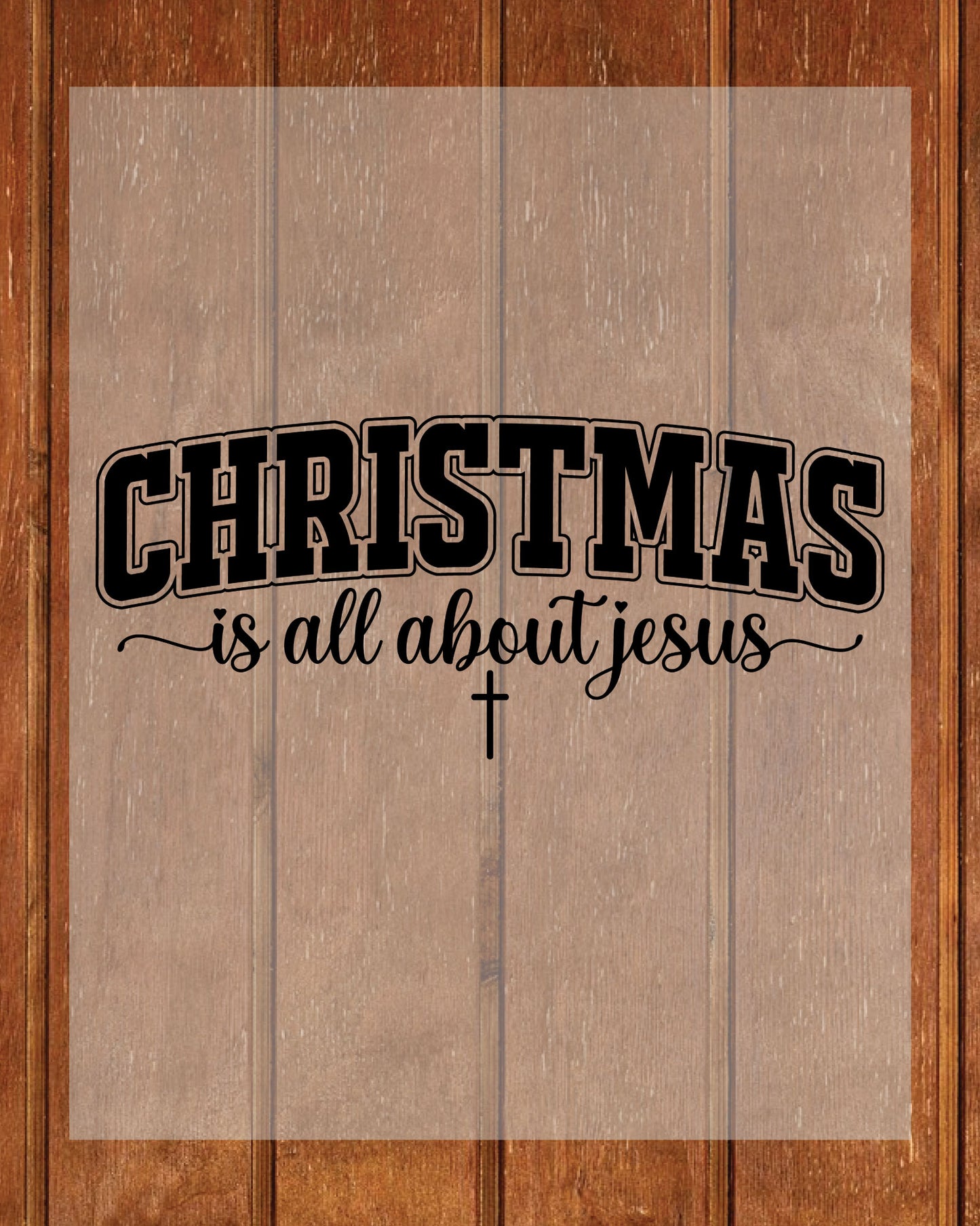 Christian Christmas DTF Transfer