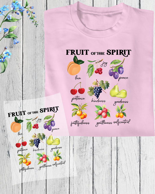 Christian Fruit Of The Spirit DTF Transfer