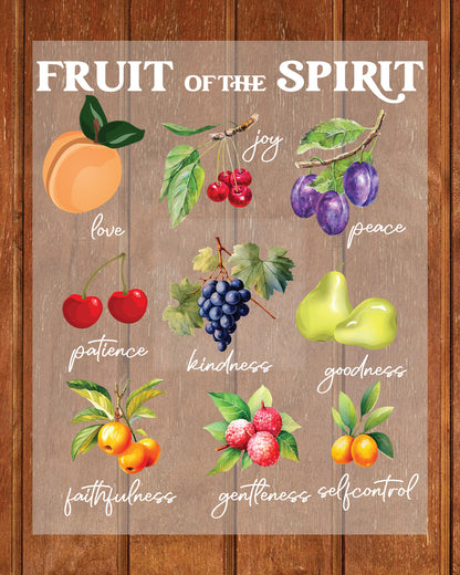 Christian Fruit Of The Spirit Ready to Press