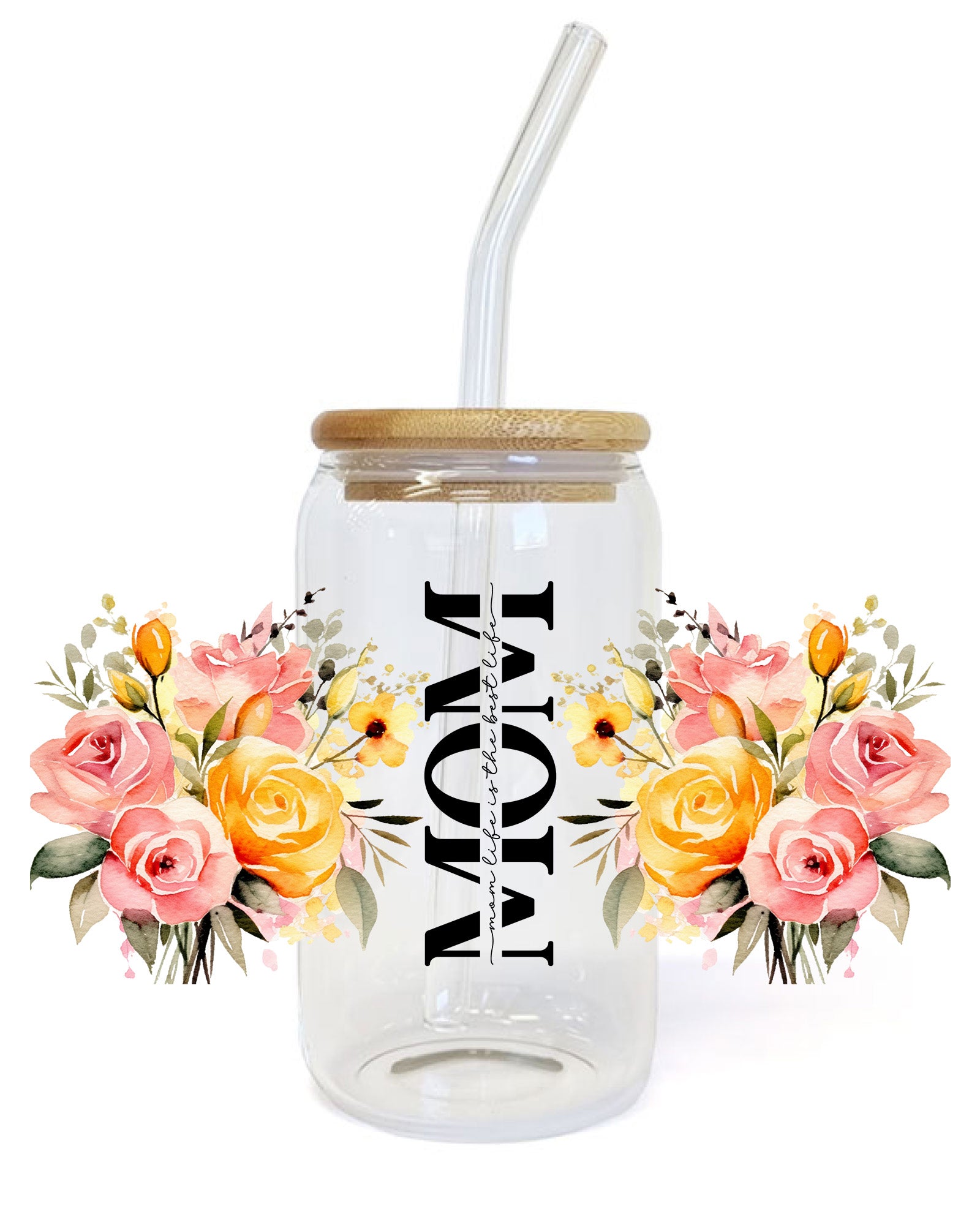 Christian Mom Glass Tumbler UV DTF Sticker