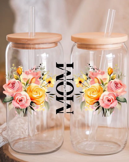 Christian Mom Glass Tumbler UV DTF Sticker