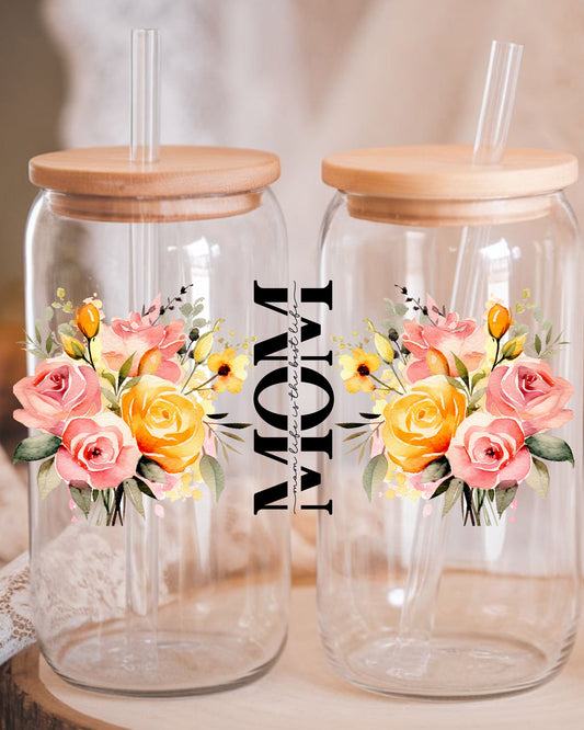 Christian Mom Glass Tumbler UV DTF Sticker