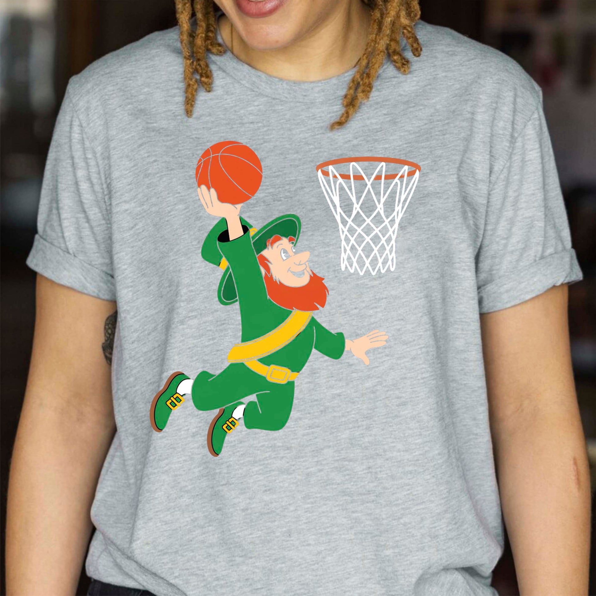 Christian St Patrick's Day Sweatshirt Volleyball Player