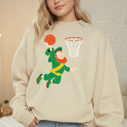 Christian St Patrick's Day Sweatshirt Volleyball Player