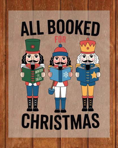 Christmas Bookish DTF Transfer Nutcracker Ready to Press