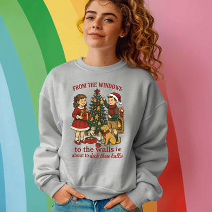Christmas Carol Girls DTF Transfer Ready to Press, Holiday Heat Press Design, Xmas Shirt Print, UV DTF Sticker, Retro Christmas Gift Idea
