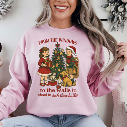 Christmas Carol Girls DTF Transfer Ready to Press, Holiday Heat Press Design, Xmas Shirt Print, UV DTF Sticker, Retro Christmas Gift Idea