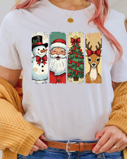 Christmas Coquette Bow Tree DTF Transfer, Holiday Heat Press Design, Xmas Shirt Print, UV DTF Sticker, Retro Christmas Gift