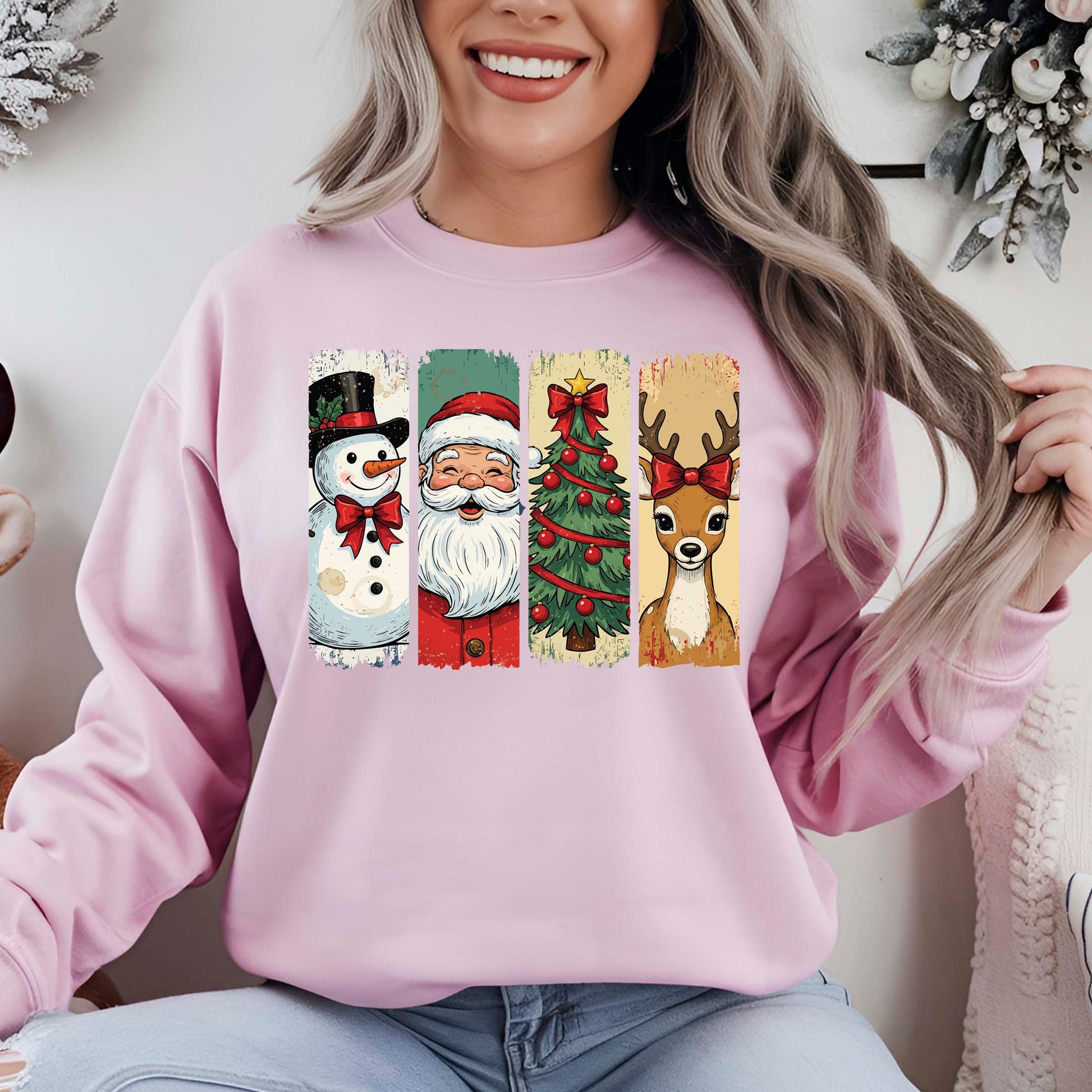 Christmas Coquette Bow Tree DTF Transfer, Holiday Heat Press Design, Xmas Shirt Print, UV DTF Sticker, Retro Christmas Gift