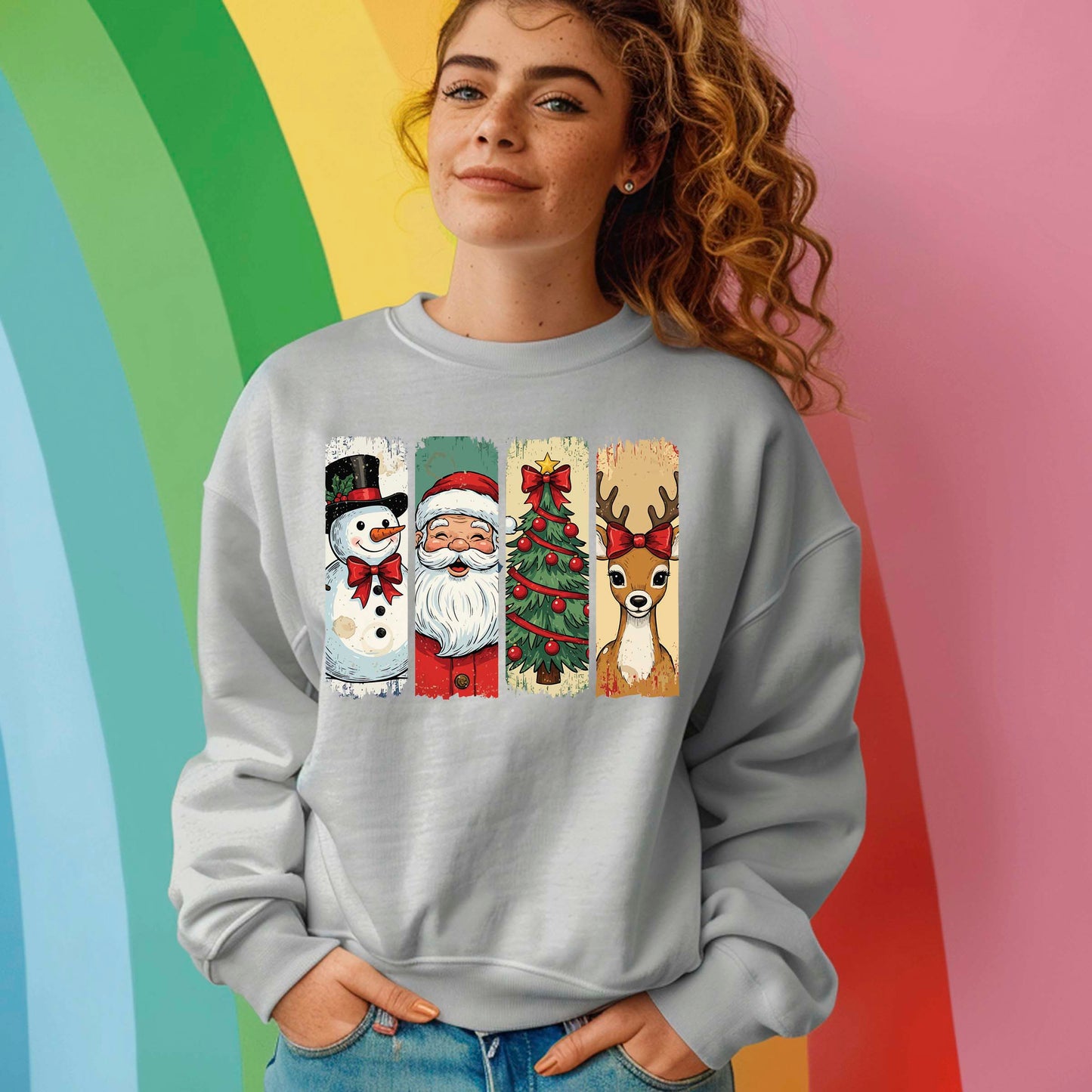 Christmas Coquette Bow Tree DTF Transfer, Holiday Heat Press Design, Xmas Shirt Print, UV DTF Sticker, Retro Christmas Gift