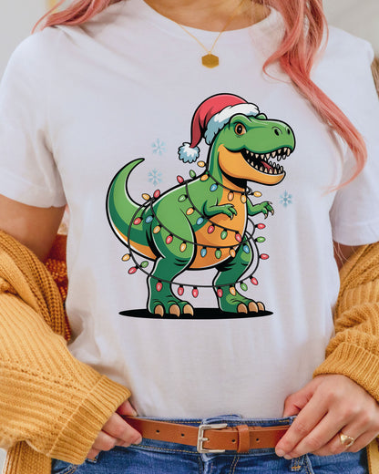 Christmas Dinosaur DTF Transfers