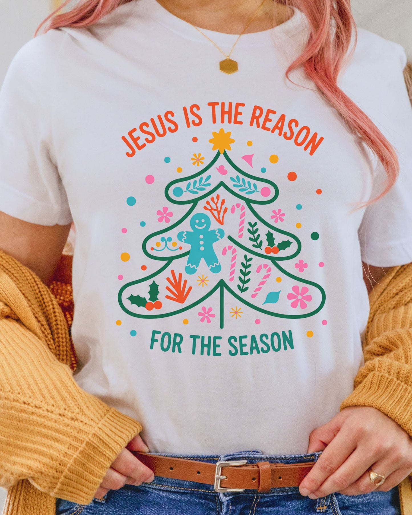 Christmas DTF Transfer Jesus is the Reason for the Season