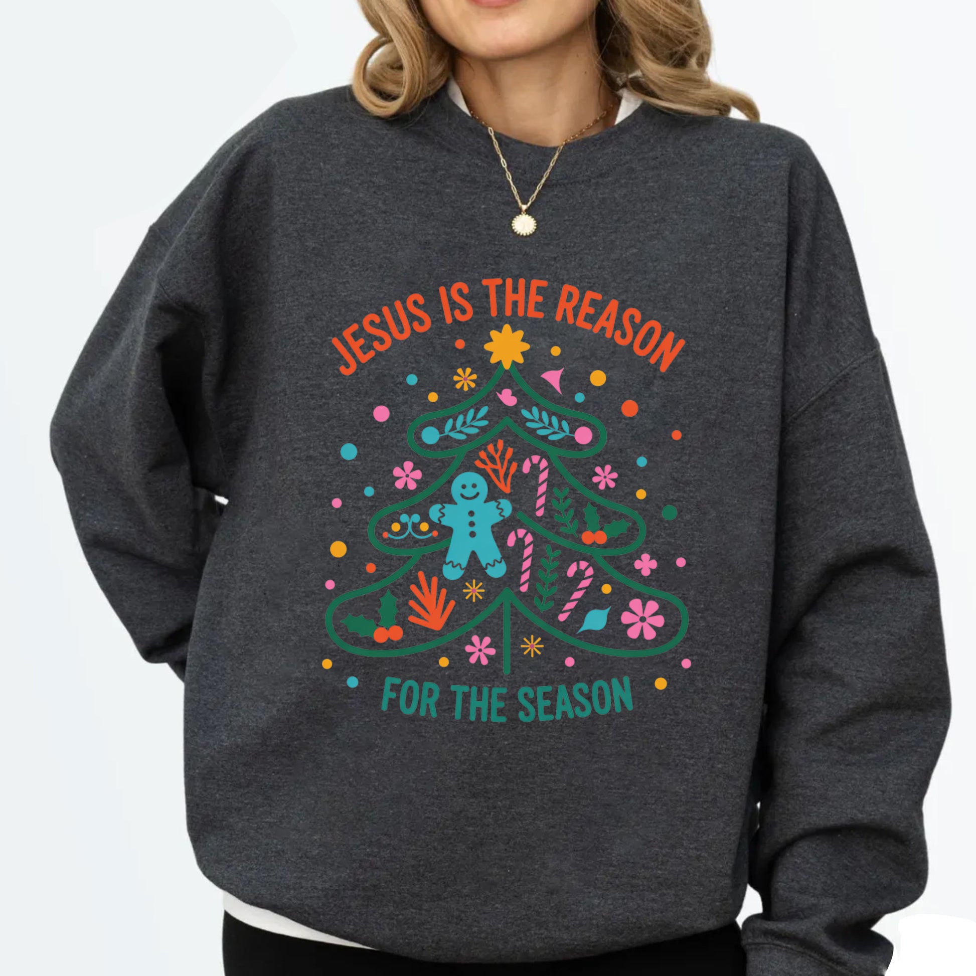 Christmas DTF Transfer Jesus is the Reason for the Season