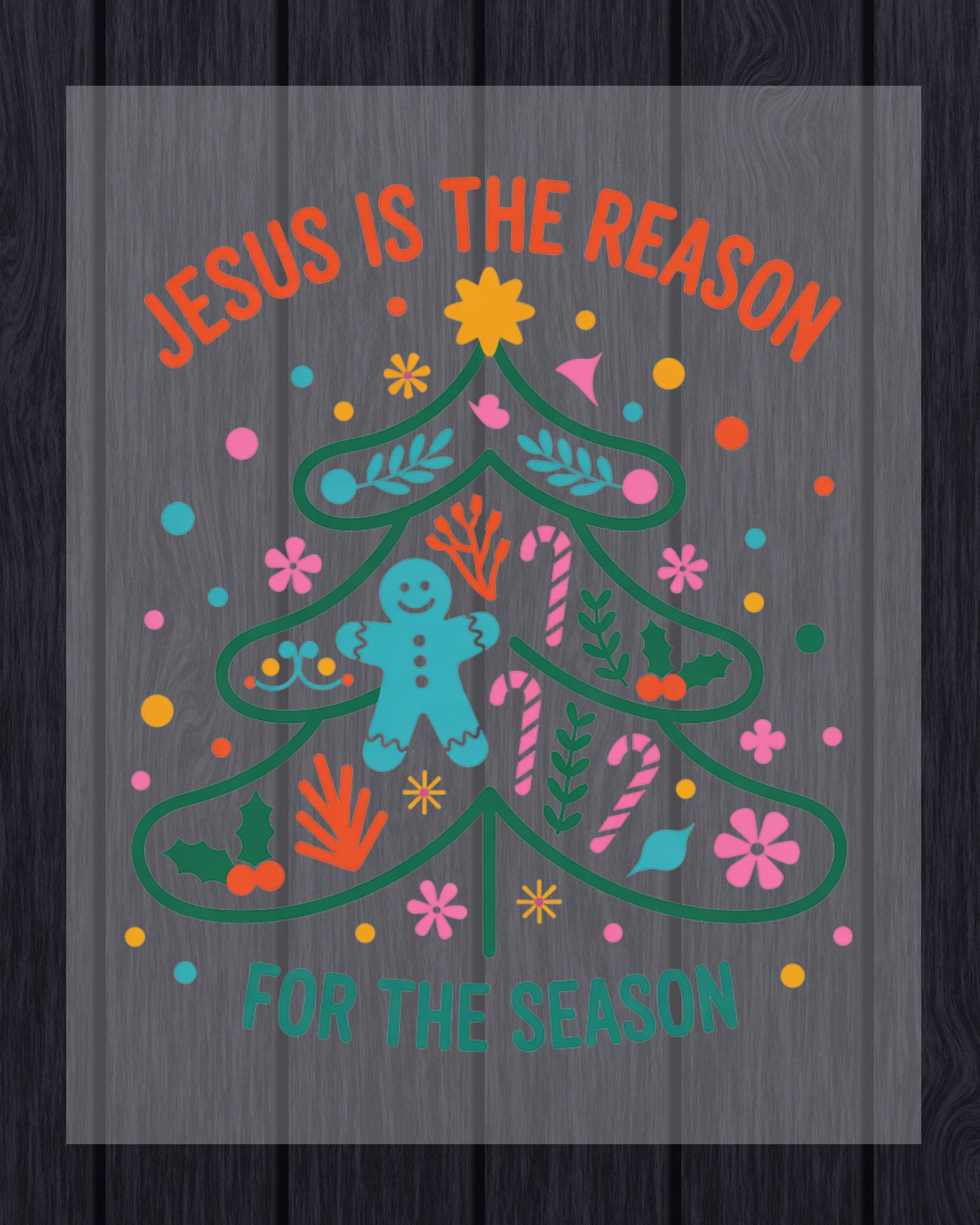 Christmas DTF Transfer Jesus is the Reason for the Season
