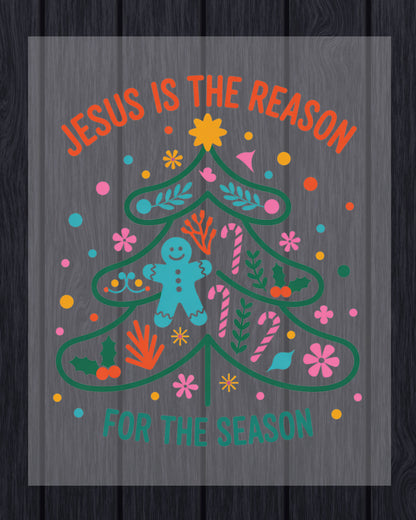 Christmas DTF Transfer Jesus is the Reason for the Season