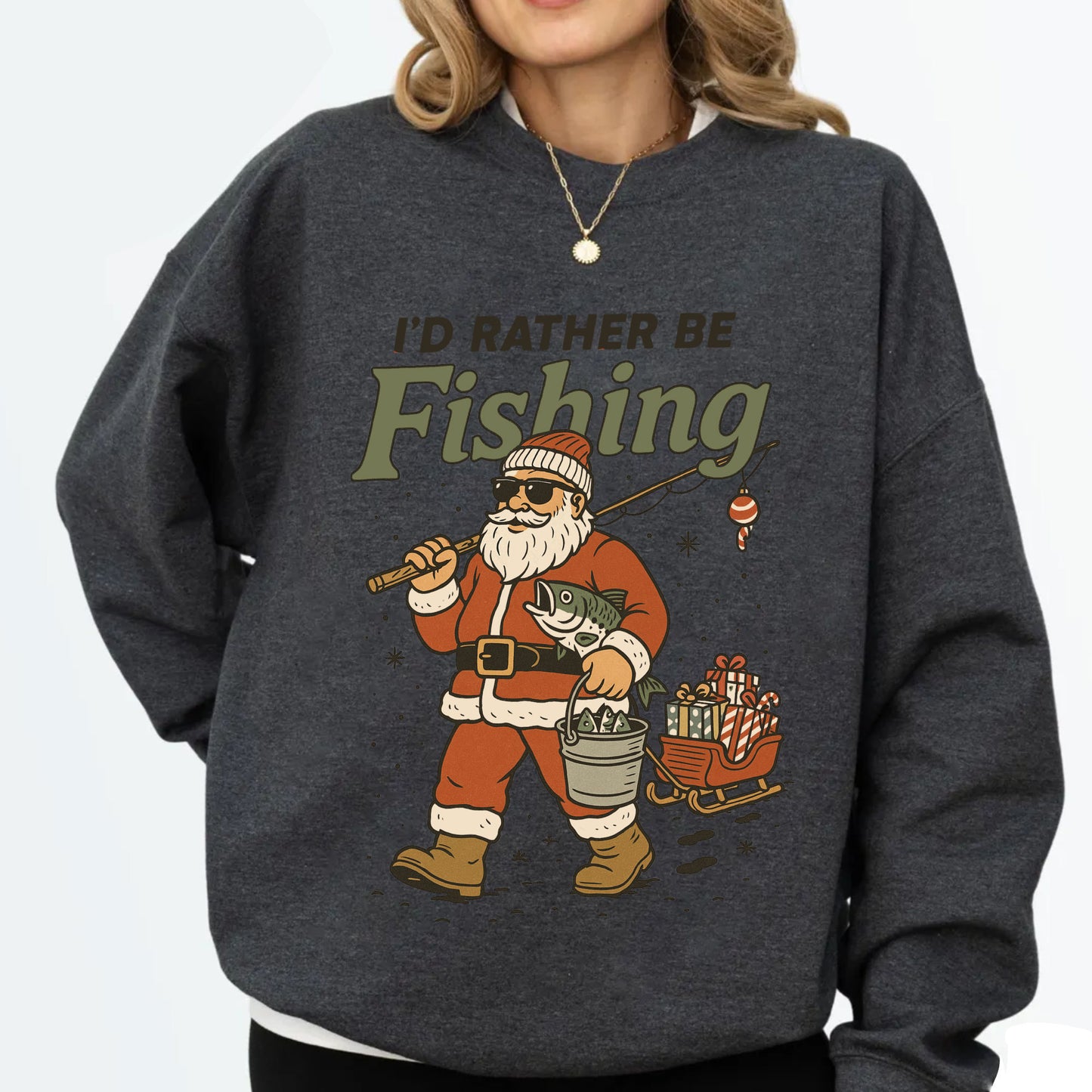 Christmas Fisherman DTF Transfers