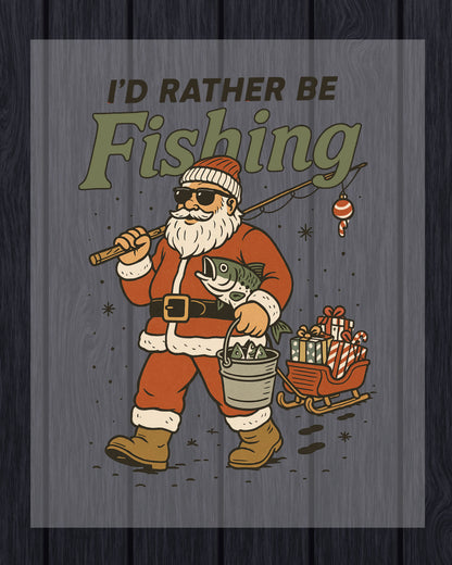 Christmas Fisherman DTF Transfers