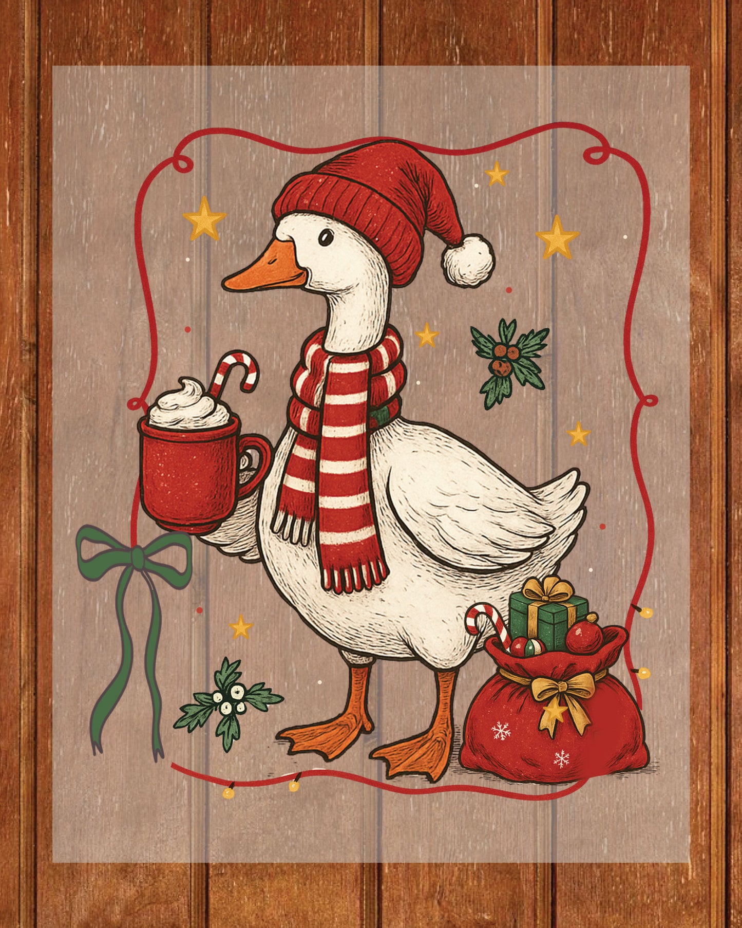 Christmas Goose DTF Transfer