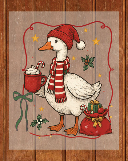 Christmas Goose DTF Transfer