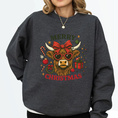 Christmas Highland Cow DTF Transfers