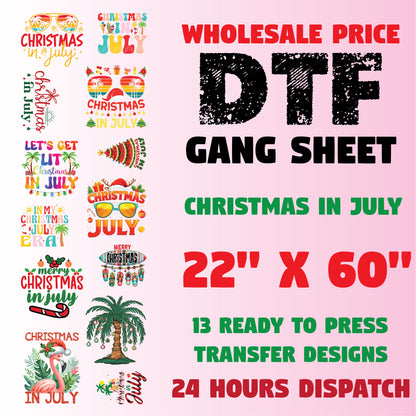 Christmas In July Gang Sheet