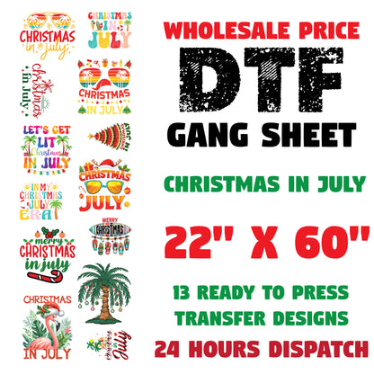 Christmas In July Gang Sheet
