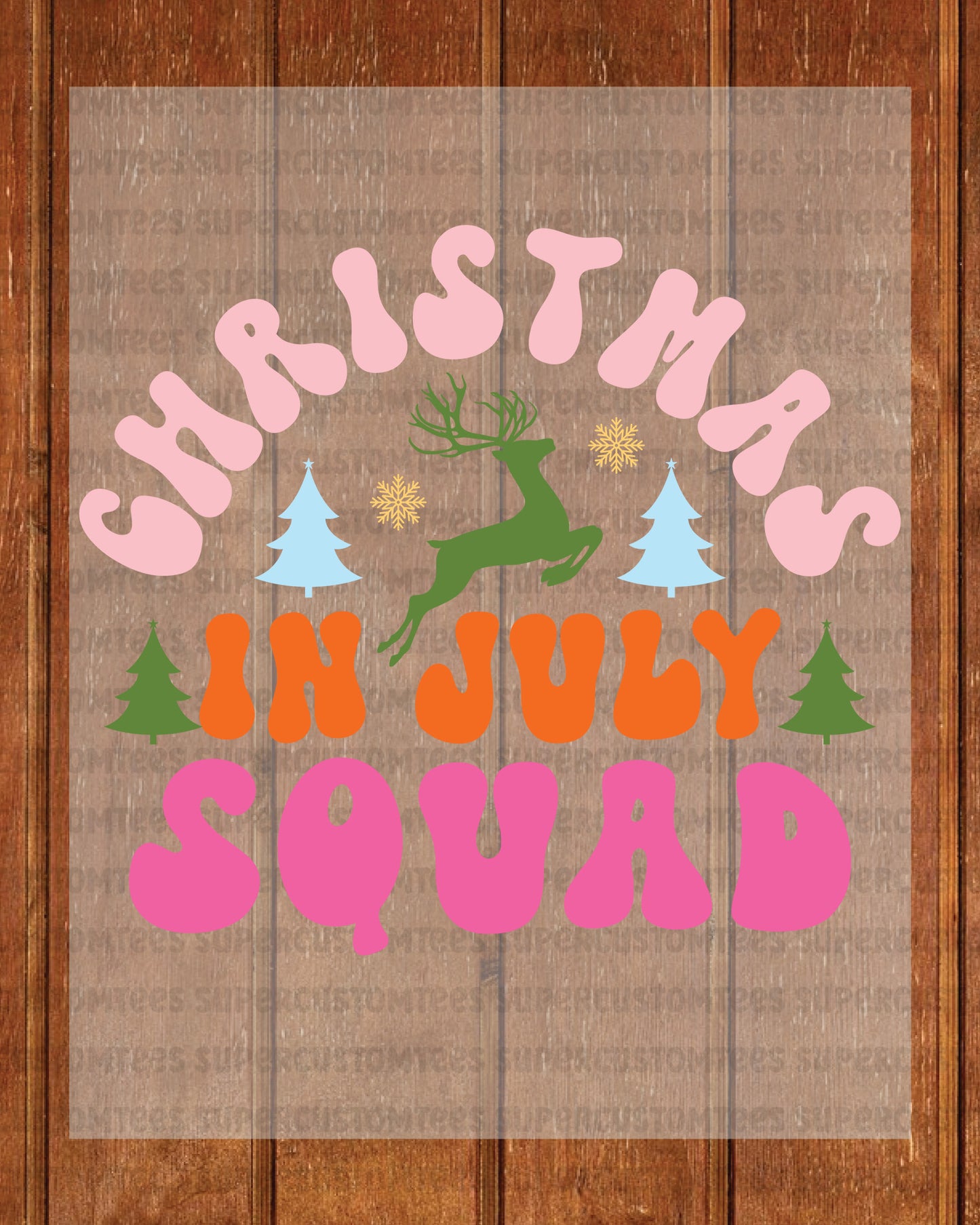 Christmas In July Squad DTF Transfer