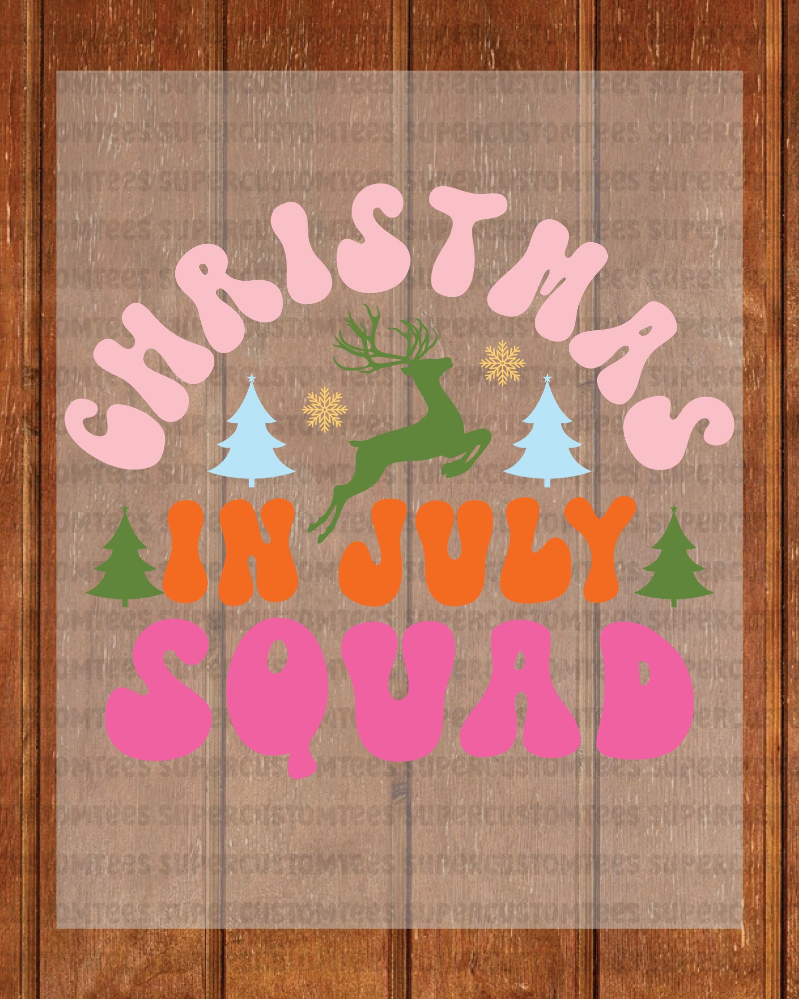 Christmas In July Squad DTF Transfer