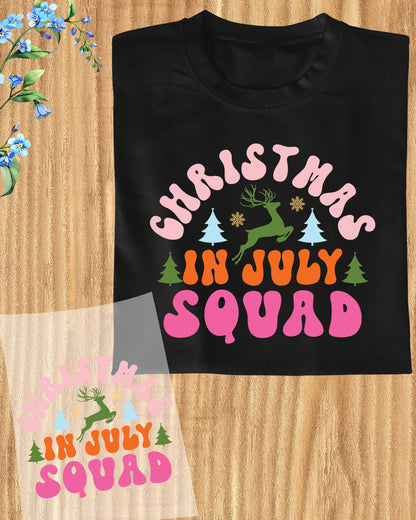 Christmas In July Squad DTF Transfer