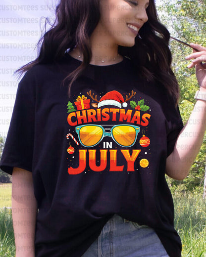 Christmas In July Summer Vacation DTF Transfer
