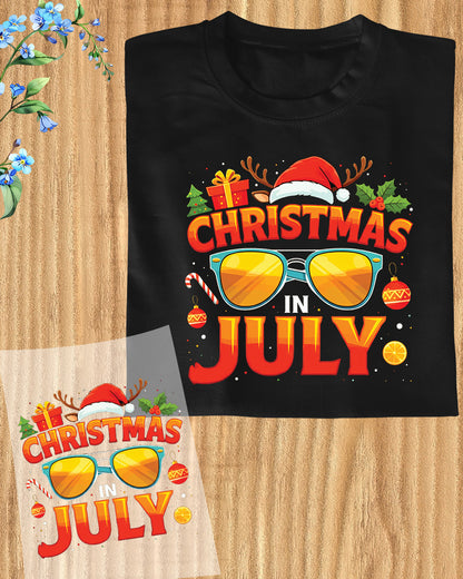 Christmas In July Summer Vacation DTF Transfer