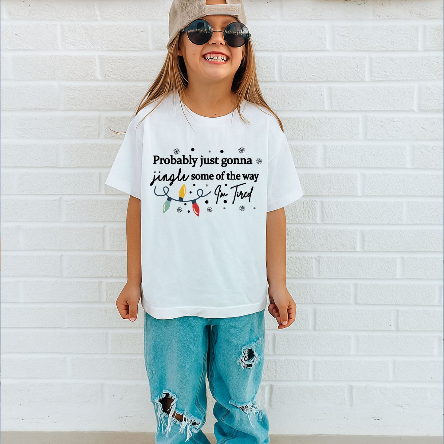 Christmas Jingle Song Shirts, Probably Just Gonna Jingle Some Of The Way I'm Tired Sweatshirt, Funny Holiday Shirt For Men and Women