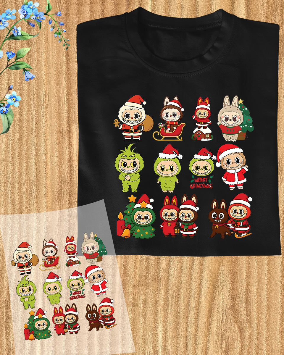 Christmas Labubu DTF Transfer