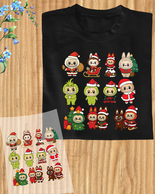 Christmas Labubu DTF Transfer