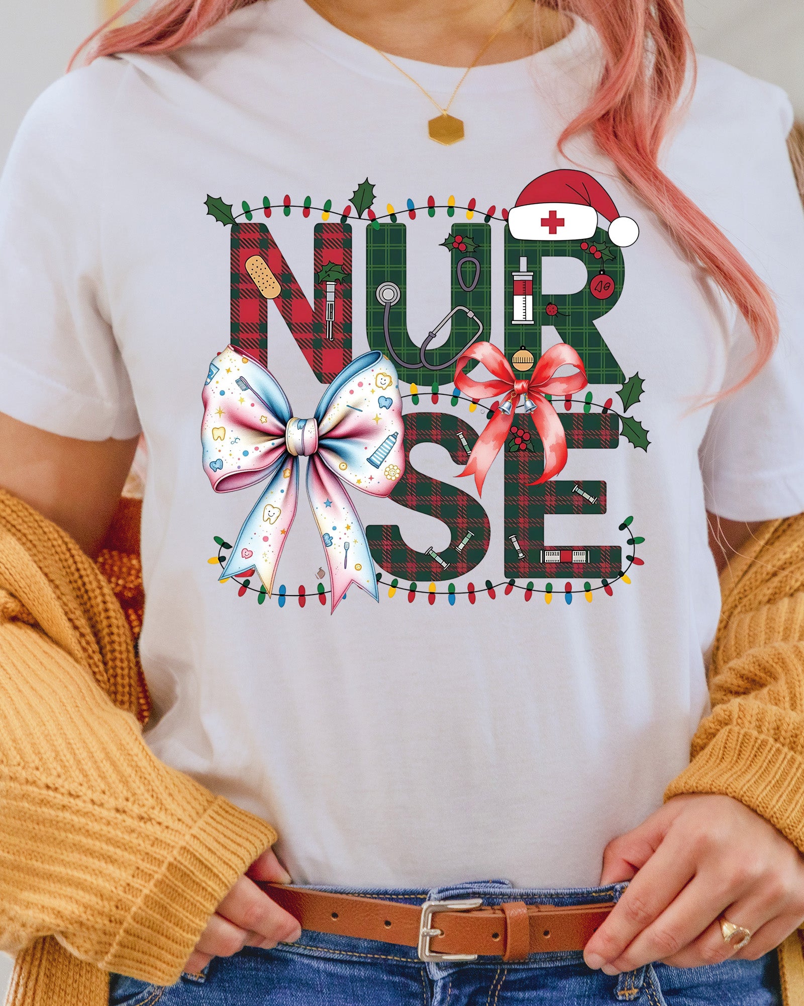 Christmas Nurse DTF Transfer