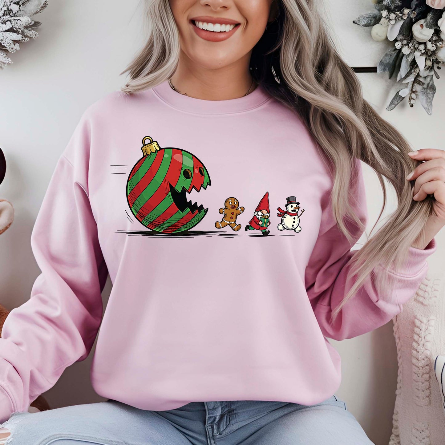 Christmas Ornament Ball Funny Gnome DTF Transfer, Holiday Heat Press Design, Xmas Shirt Print, UV DTF Sticker, Funny Christmas Gift