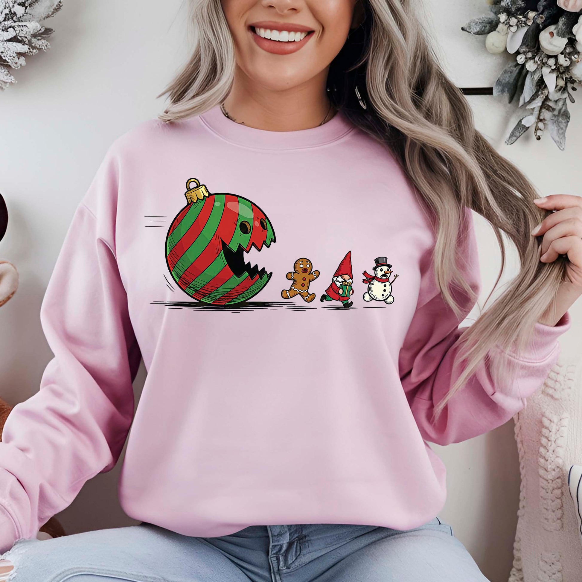 Christmas Ornament Ball Funny Gnome DTF Transfer, Holiday Heat Press Design, Xmas Shirt Print, UV DTF Sticker, Funny Christmas Gift